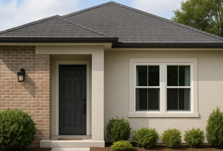 Conhecendo a planta de uma casa com 2 quartos e cozinha americana