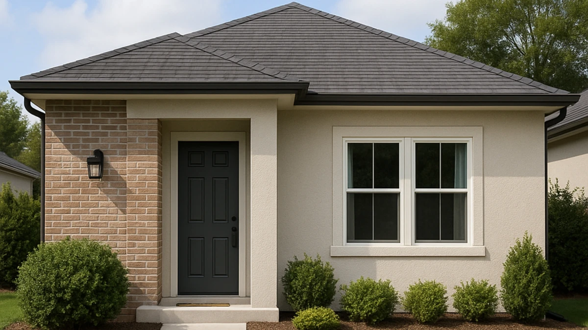 Conhecendo a planta de uma casa com 2 quartos e cozinha americana